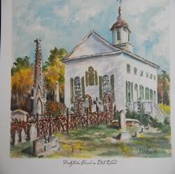 Presbyterian Church on Edisto Island Full Color Print